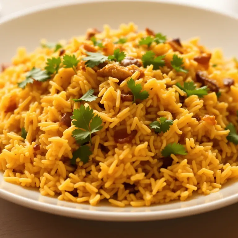 Chicken biryani skillet
