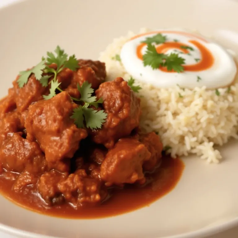 Lamb rogan josh & rice