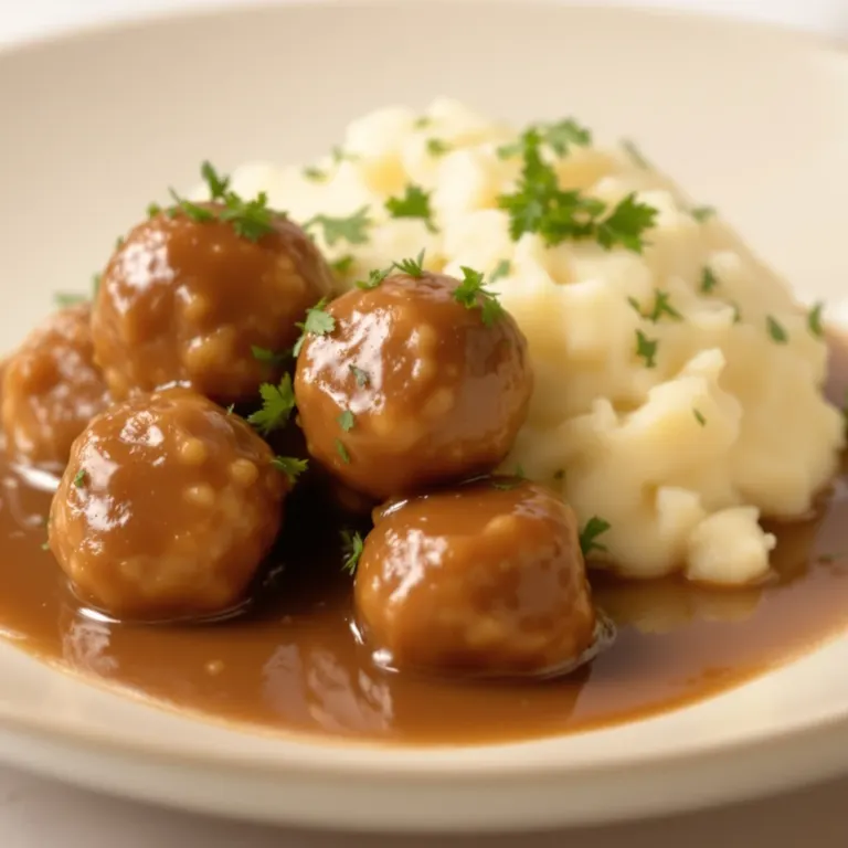 Meatballs & mash