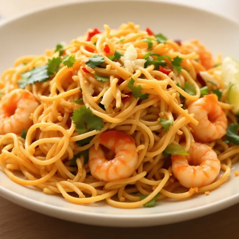 Prawn pad Thai