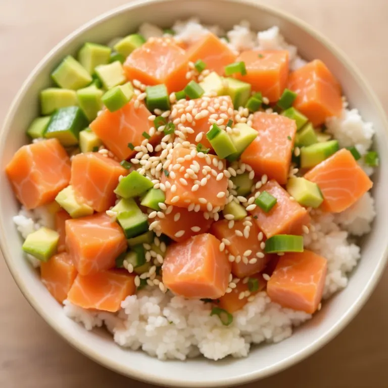 Salmon poke bowl