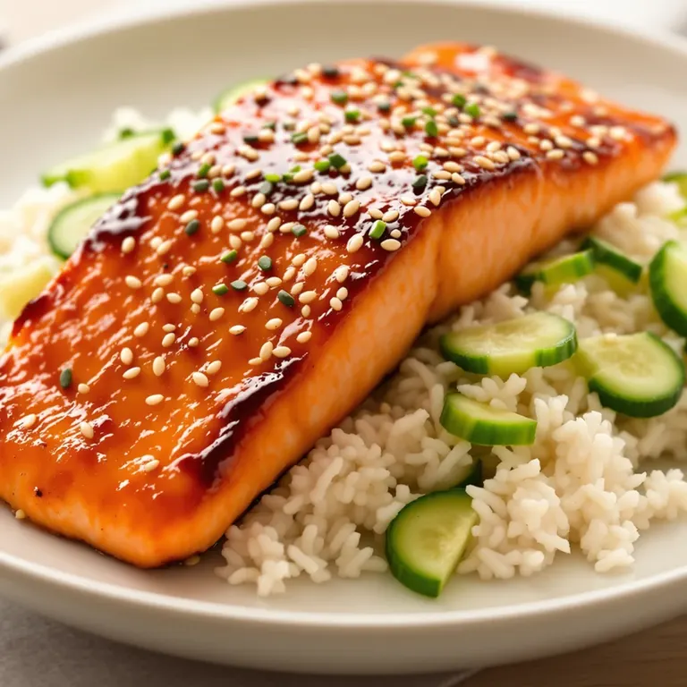 Teriyaki salmon rice