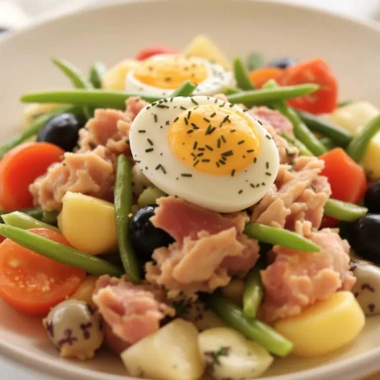Tuna nicoise plate