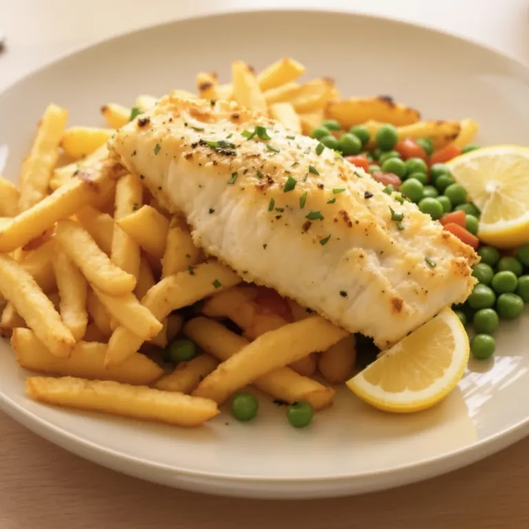 Parmesan-crumb white fish & fries