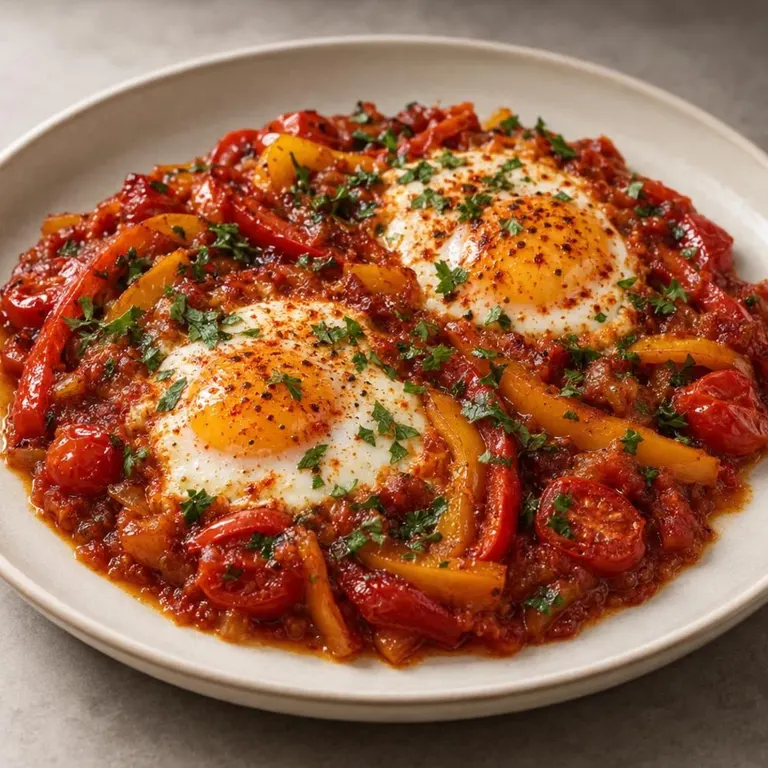 Pepper & Paprika Egg Skillet