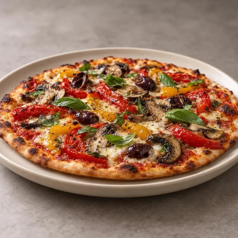 Pepper & mushroom sheet pizza