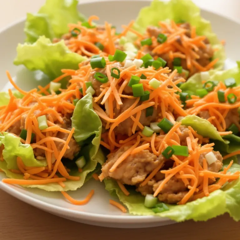 Ginger pork lettuce cups