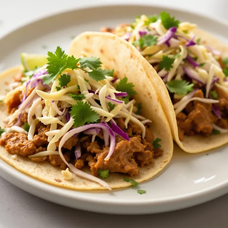 Slow-cooked pulled pork tacos