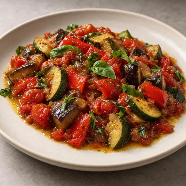 Quick Ratatouille with Basil