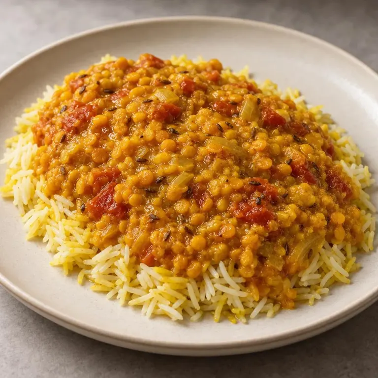 Red Lentil Dal with Rice