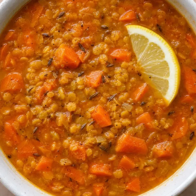 Red Lentil Soup with Lemon