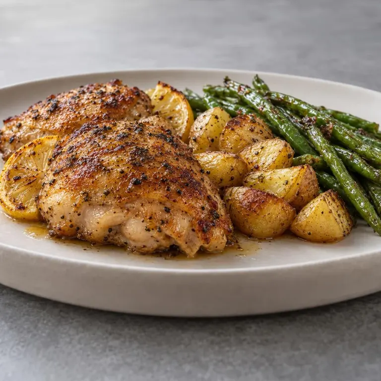 Roast Lemon Herb Chicken & Potatoes