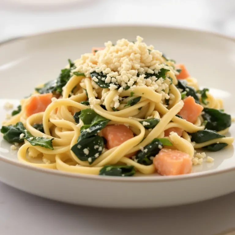 Salmon, lemon & mascarpone pasta