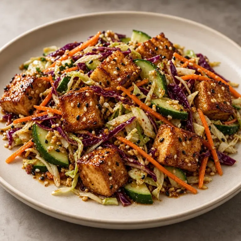 Sesame Ginger Tofu Salad