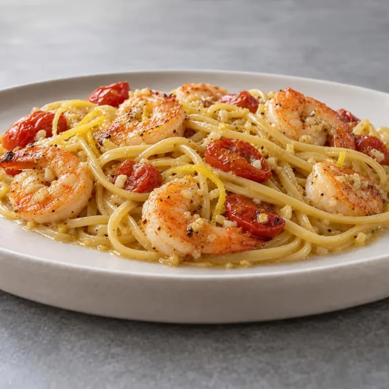 Shrimp Scampi Linguine