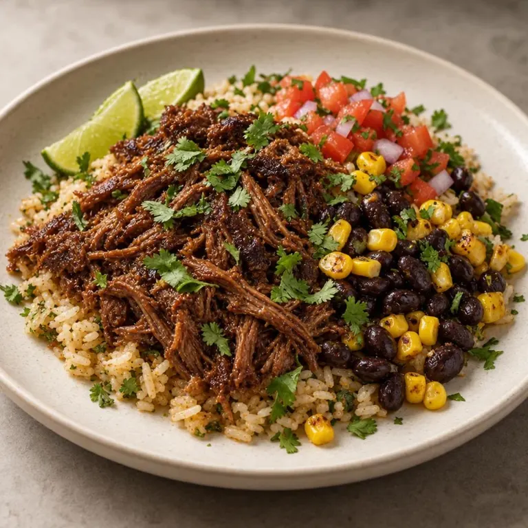 Slow Cooker Beef Barbacoa Bowls