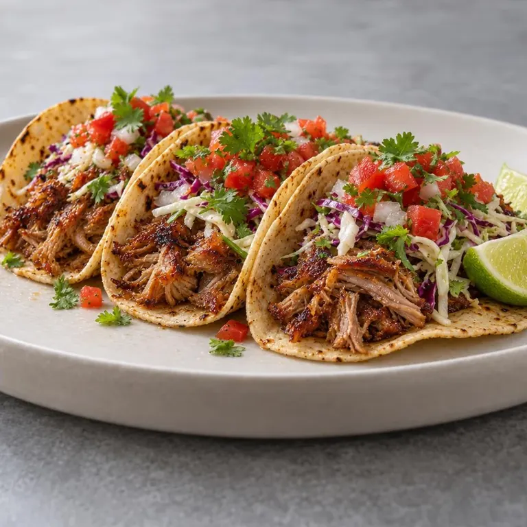 Slow Cooker Pork Carnitas Tacos