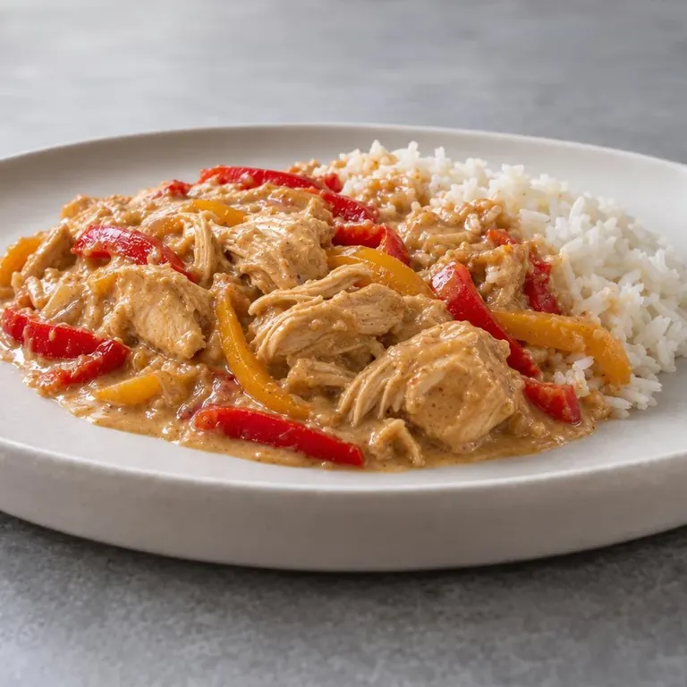 Slow Cooker Thai Peanut Chicken