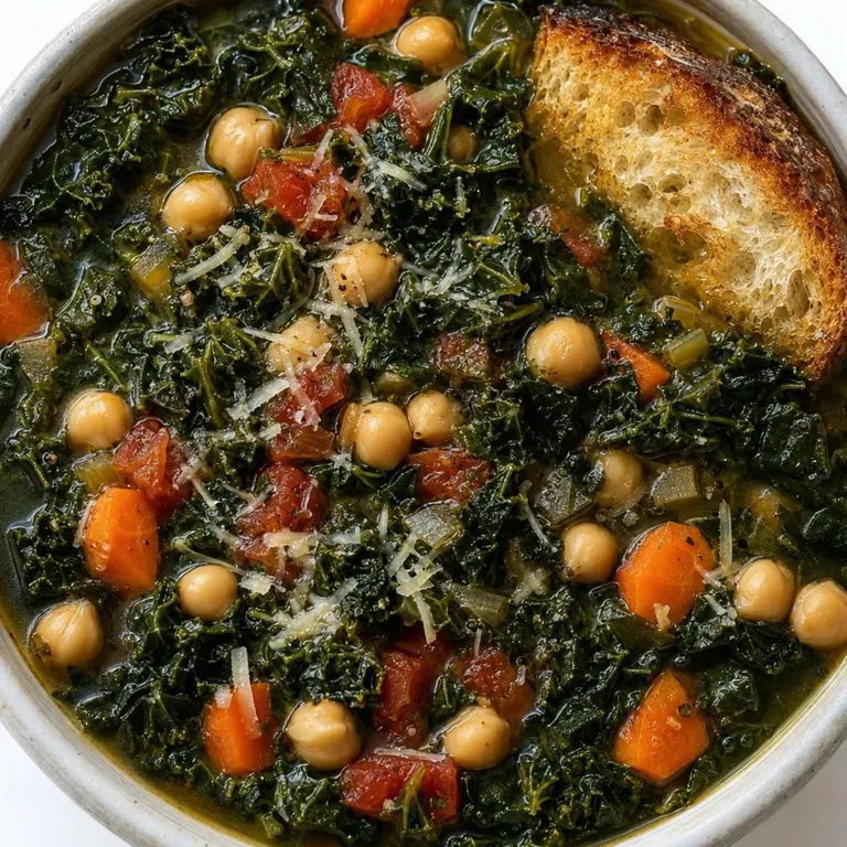 Slow Cooker Tuscan Chickpea Soup