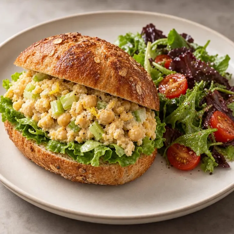 Smashed Chickpea Salad Sandwich