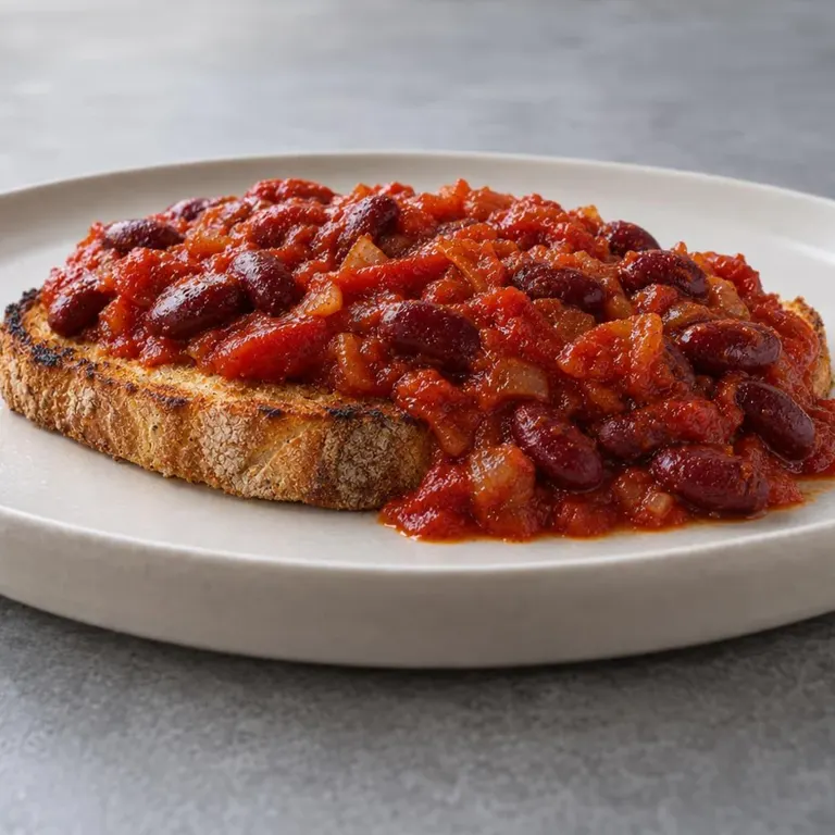 Smoky Tomato Beans on Toast