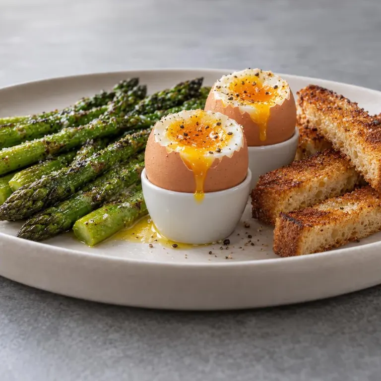Soft-Boiled Eggs with Asparagus