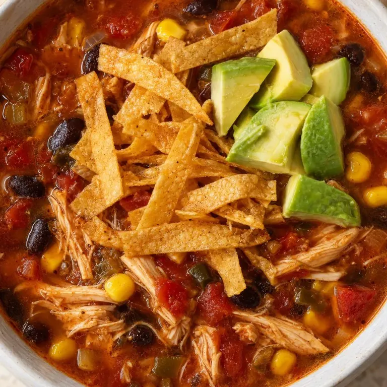 Spicy Chicken Tortilla Soup