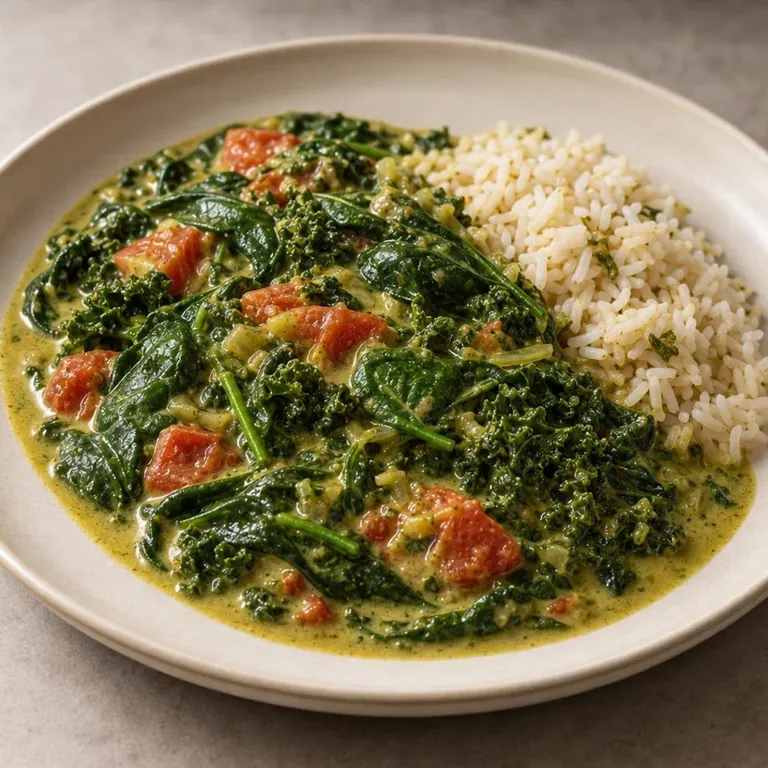 Spinach & Kale Coconut Curry