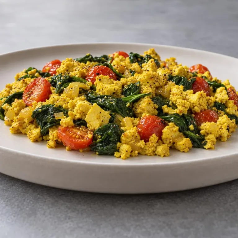 Spinach & Tomato Tofu Scramble