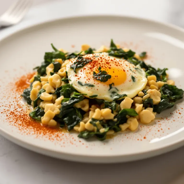Spinach and egg skillet