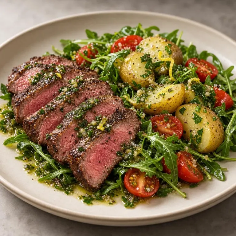 Steak & Potato Salad with Herb Dressing