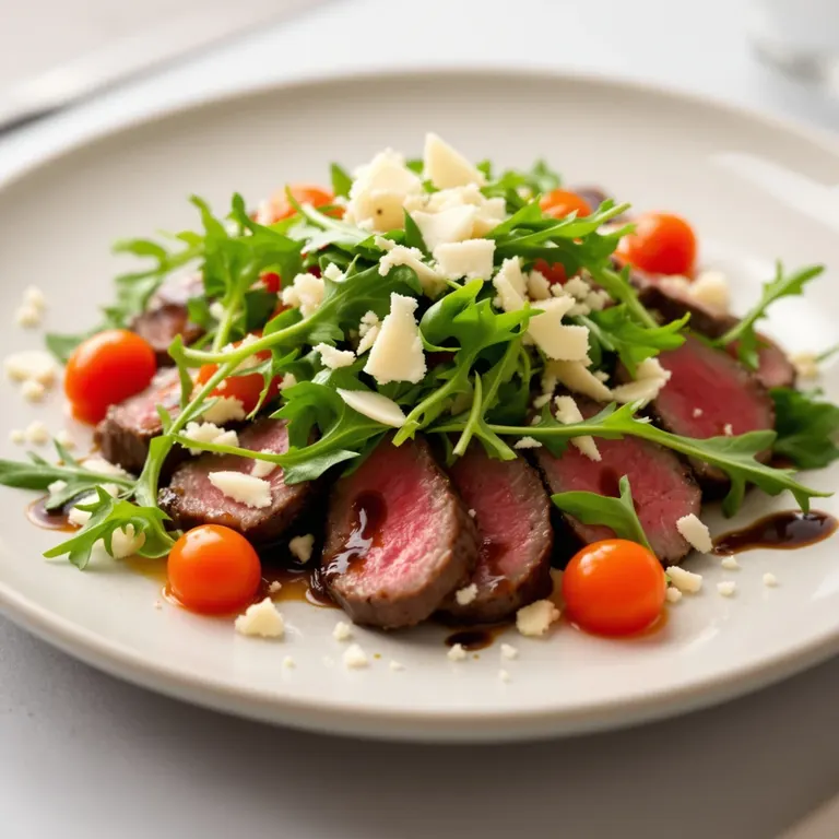 Wed: Steak & arugula balsamic salad