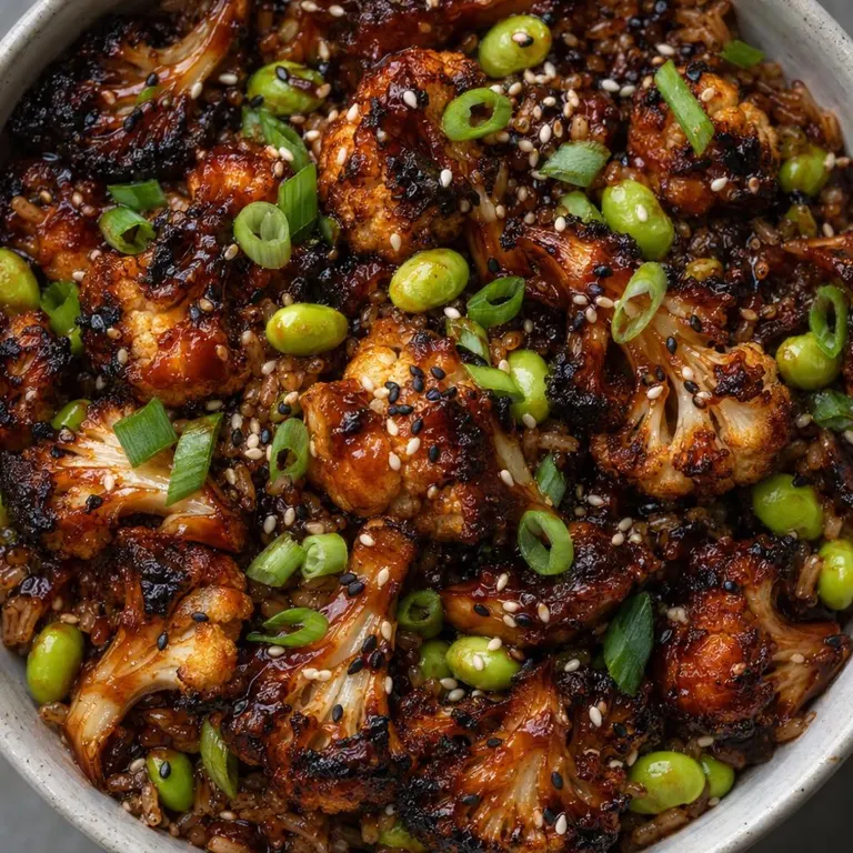 Sticky Gochujang Cauliflower Bowl
