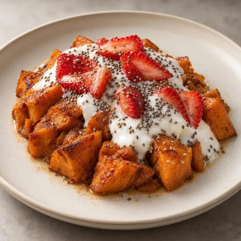 Sweet Potato Breakfast Bowl with Coconut Yogurt
