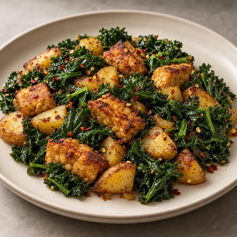 Tempeh & Kale Breakfast Skillet