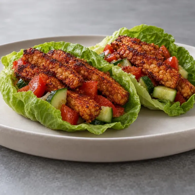 Tempeh Lettuce Breakfast Wraps
