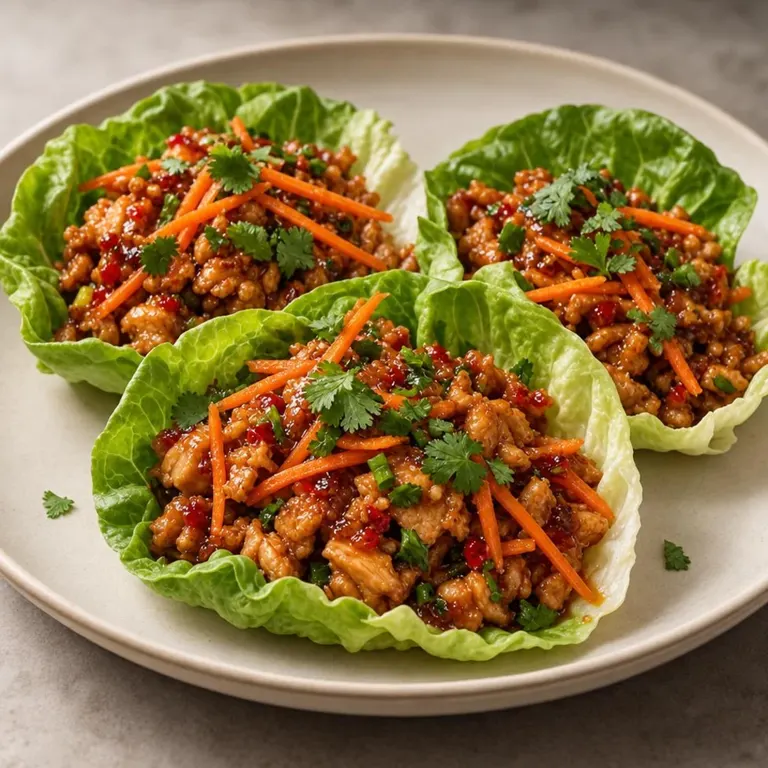 Thai Chicken Lettuce Wraps