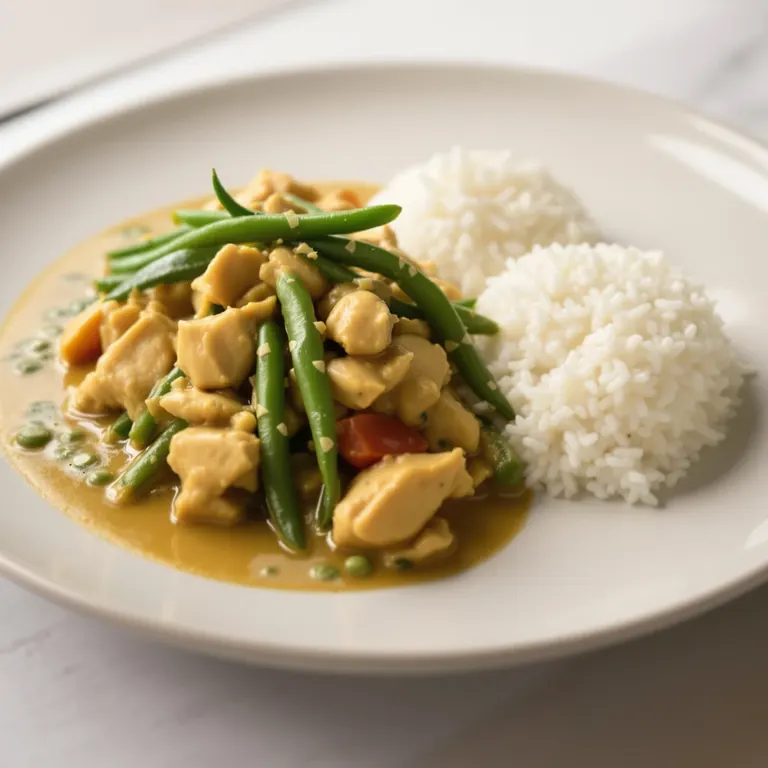 Thai green chicken curry