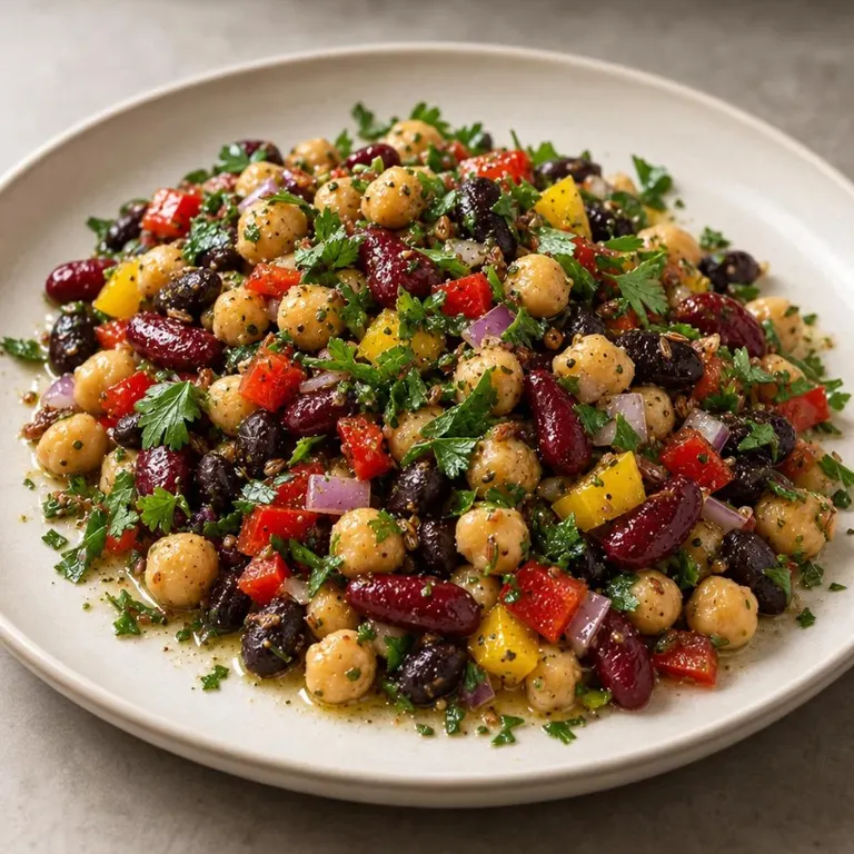 Three-Bean Protein Salad