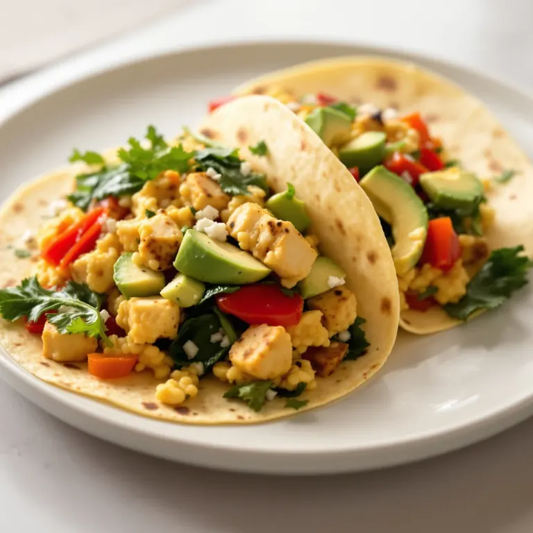 Tofu scramble wraps