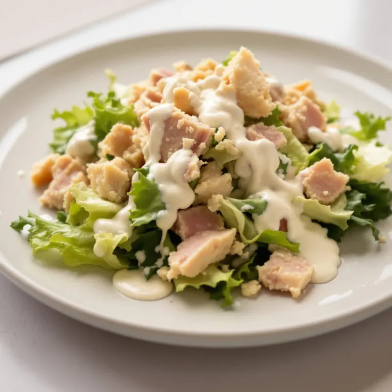 Tuna Caesar yogurt plate