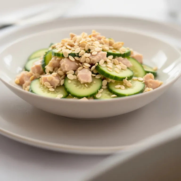 Thu: Tuna lemon cucumber oats
