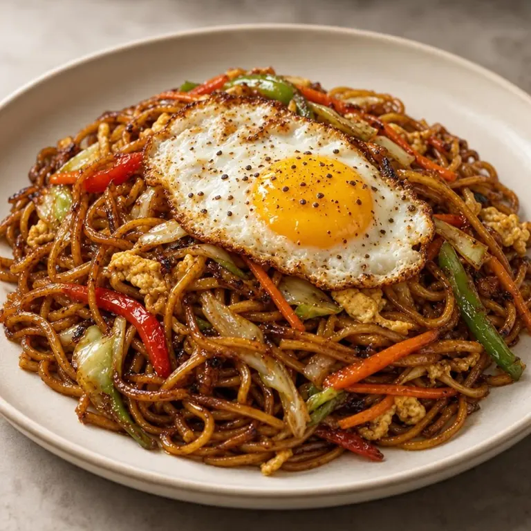 Veggie Chow Mein with Egg