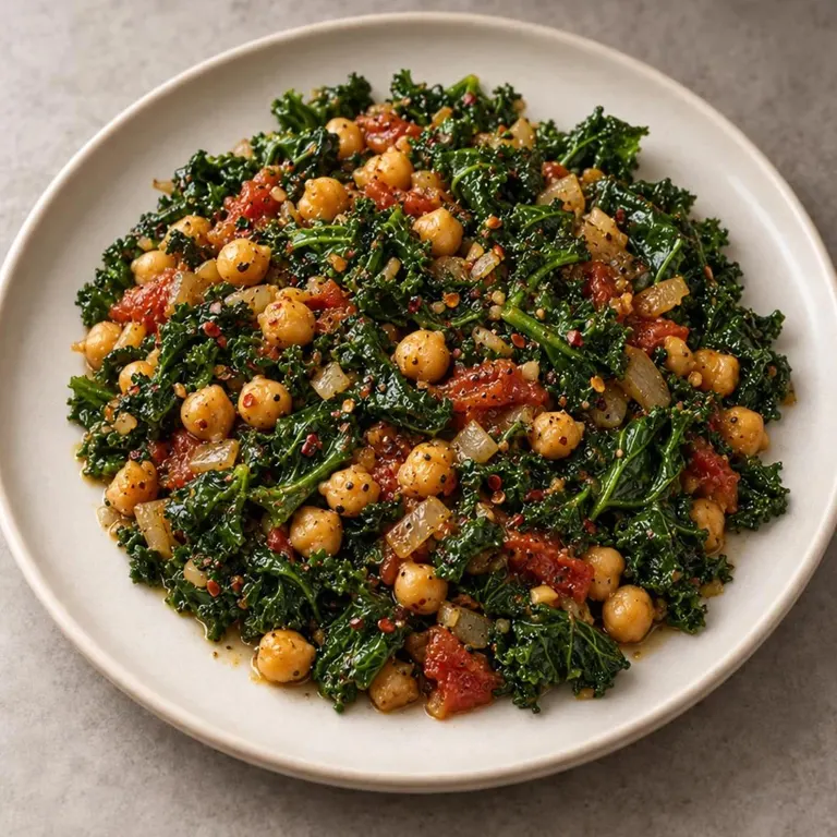 Chickpea kale skillet