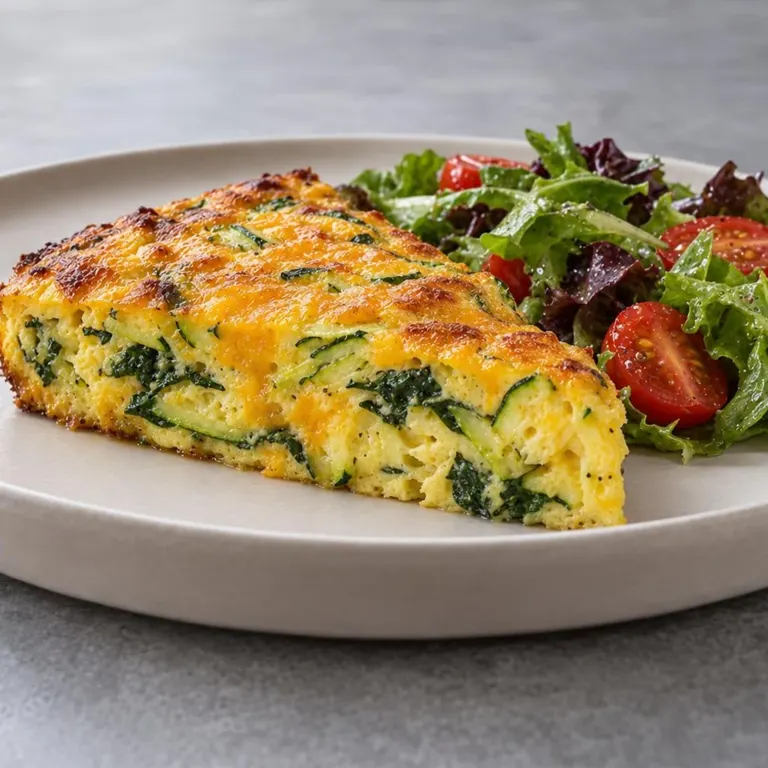 Zucchini & Cheddar Frittata Slice