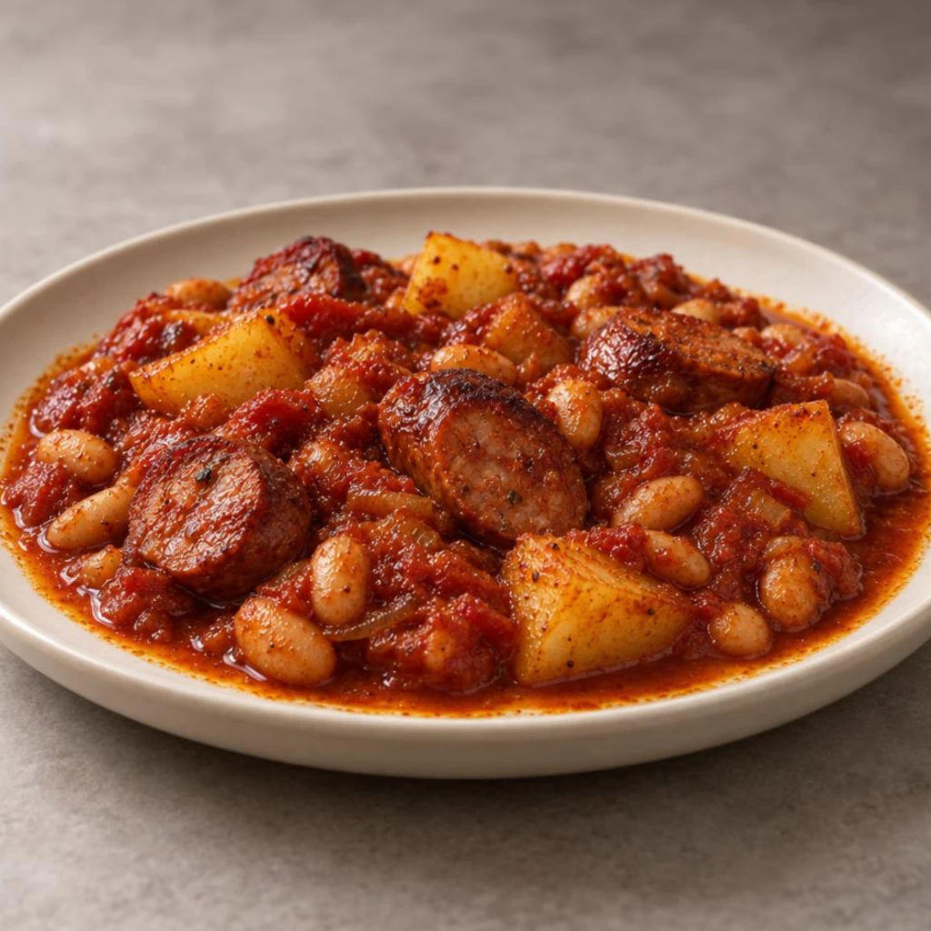 Sausage bean tomato potatoes