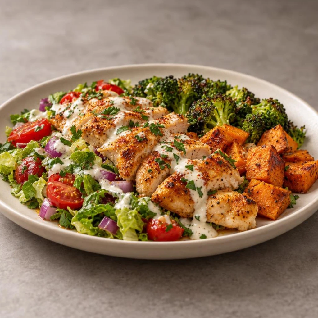 Microwave chicken bowl