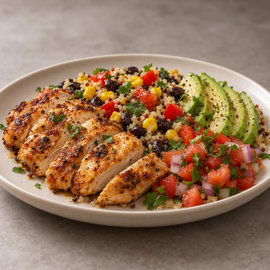 Microwave chicken bowl