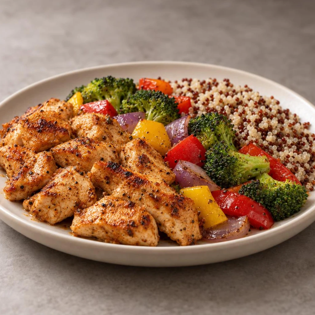 Microwave chicken bowl