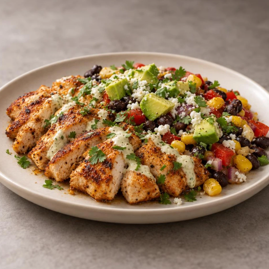 Microwave chicken bowl